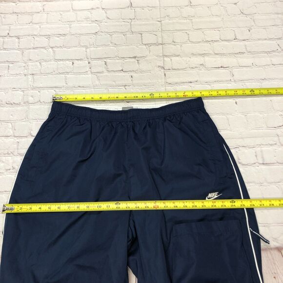Vintage Nike Men Drawstring Pull On Mesh Lined Track Pants Size XXL Blue M163 -5 - Picture 2 of 16